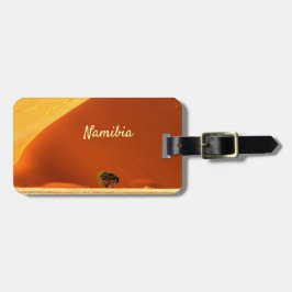 Namibia-Dunes aus Sossusvlei-Foto mit Text Gepäckanhänger
