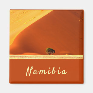 Namibia-Dunes aus Sossusvlei-Foto mit Text Magnet