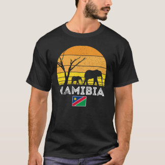 Namibia Elephant Safari Sunset T - Shirt