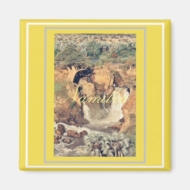 Namibia Epupa Falls Landschaft Naturmagnet Magnet (Vorne)