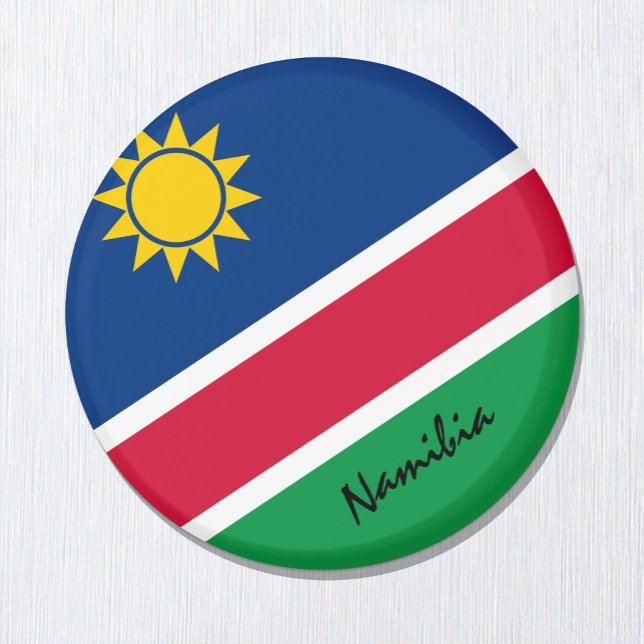 Namibia Fahne & Afrika - Reise-/Sportfans Magnet (Von Creator hochgeladen)
