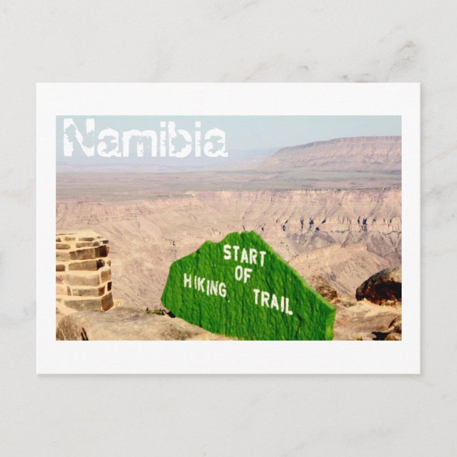 Namibia Fish River Canyon Landschaft Natur Postkarte (Vorderseite)