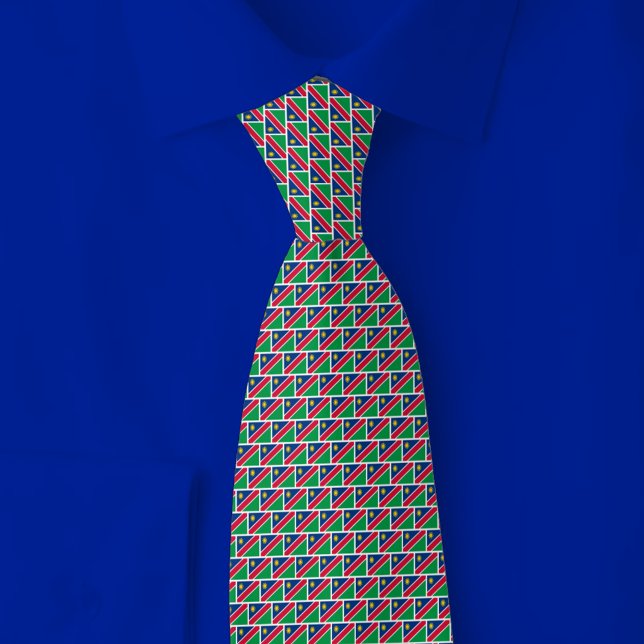Namibia Flag Brick Pattern Krawatte (Von Creator hochgeladen)