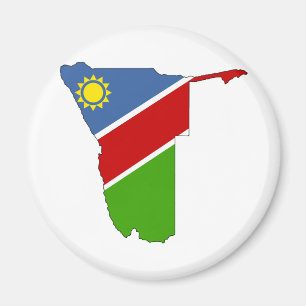 Namibia Flag Karte Magnet