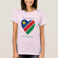 Namibia Flag Sweetheart T - Shirt