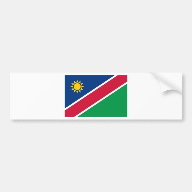 Namibia-Flagge Autoaufkleber (Vorne)