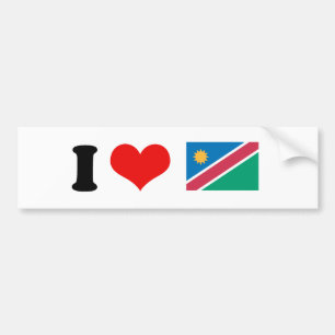 Namibia-Flagge Autoaufkleber