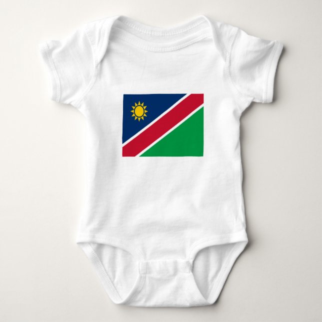 Namibia-Flagge Baby Strampler (Vorderseite)