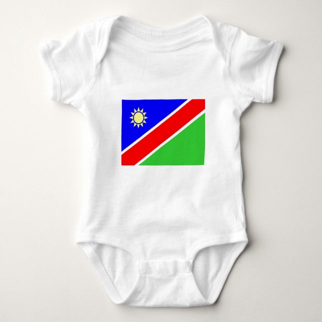 Namibia-Flagge Baby Strampler (Vorderseite)