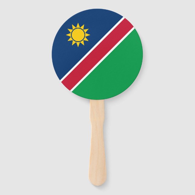 Namibia-Flagge Fächer (Vorderseite)