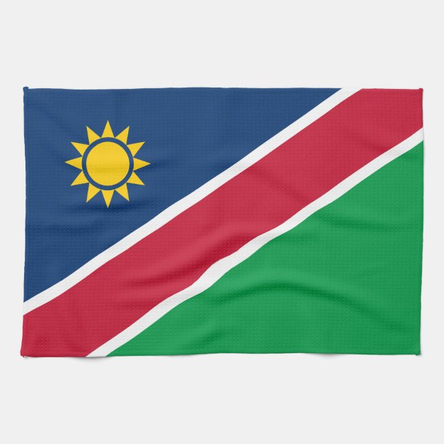 Namibia-Flagge Geschirrtuch (Horizontal)