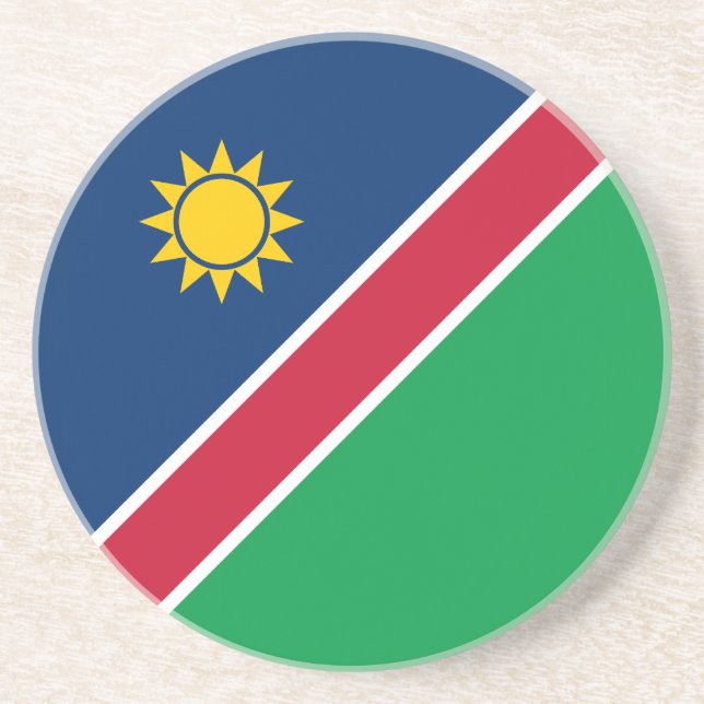 Namibia-Flagge Getränkeuntersetzer (Vorne)