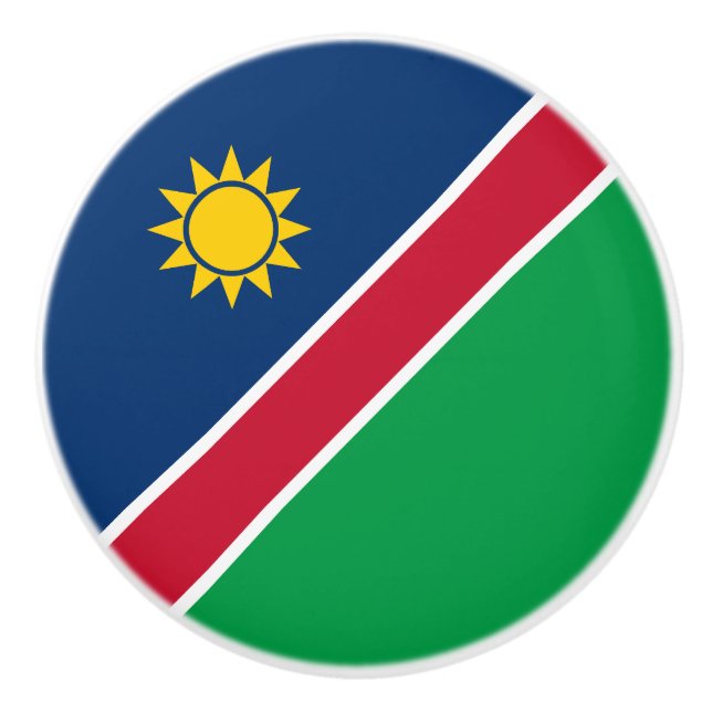 Namibia-Flagge Keramikknauf (Vorderseite)