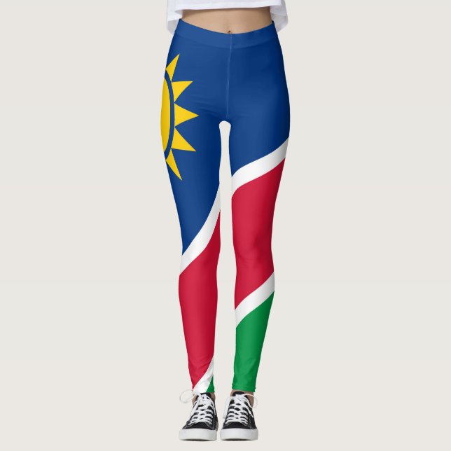 Namibia-Flagge Leggings (Vorderseite)