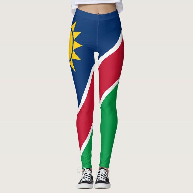 Namibia-Flagge Leggings (Vorderseite)