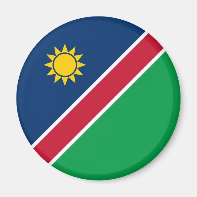 Namibia-Flagge Magnet (Vorne)