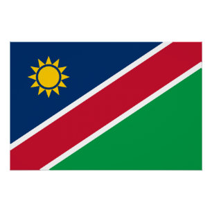 Namibia-Flagge Poster