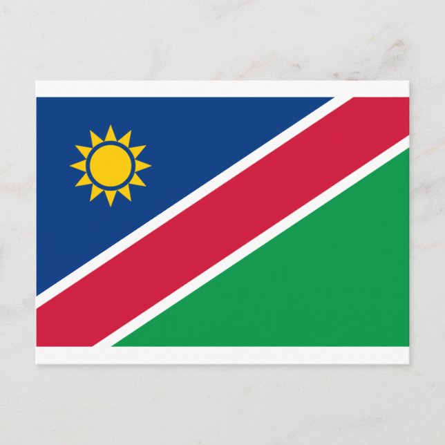 Namibia-Flagge Postkarte (Vorderseite)