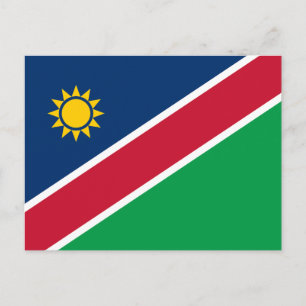 Namibia-Flagge Postkarte