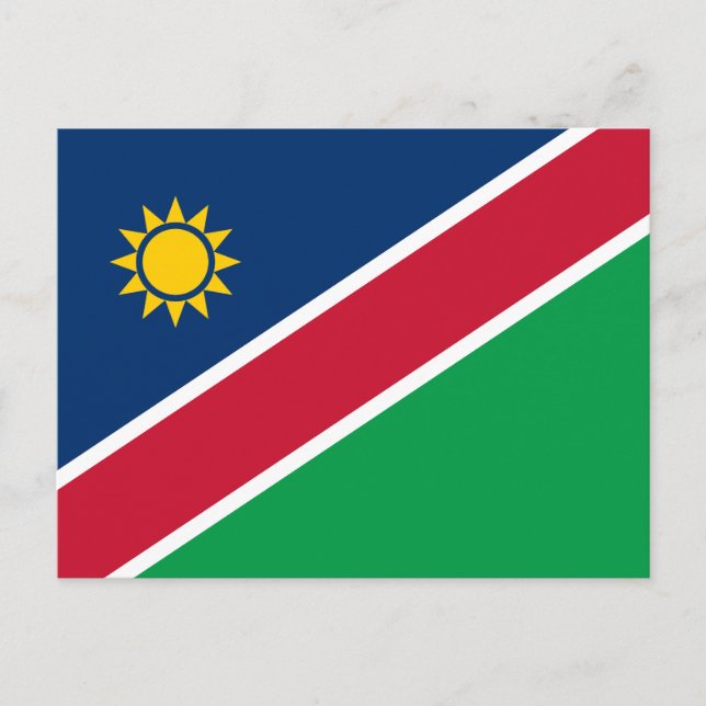 Namibia-Flagge Postkarte (Vorderseite)