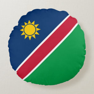 Namibia-Flagge Rundes Kissen