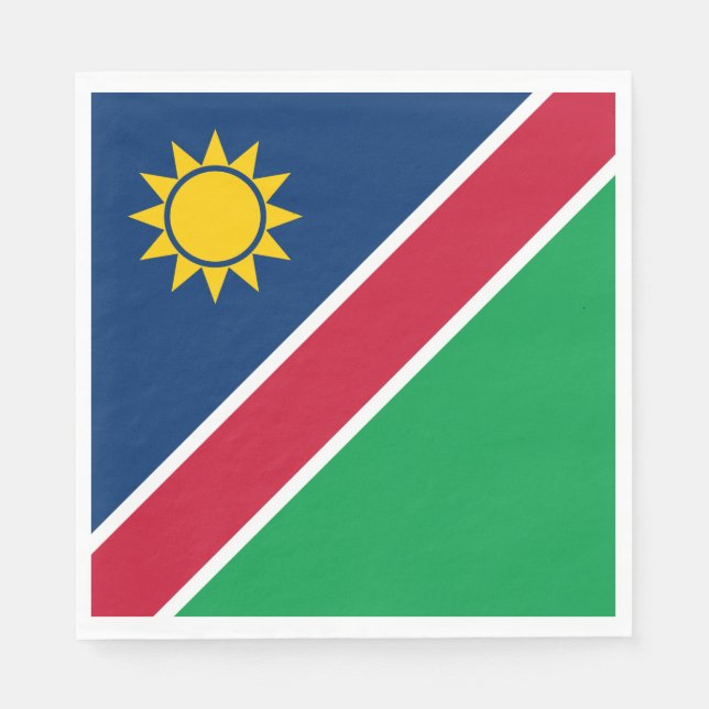 Namibia-Flagge Serviette (Vorderseite)