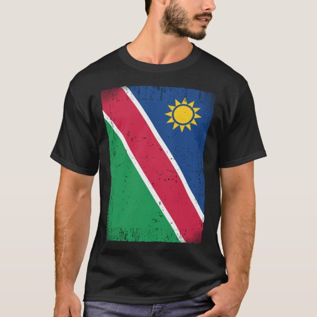 Namibia-Flagge T-Shirt (Vorderseite)