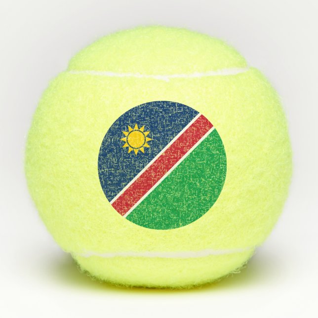 Namibia-Flagge Tennisbälle (Vorderseite)