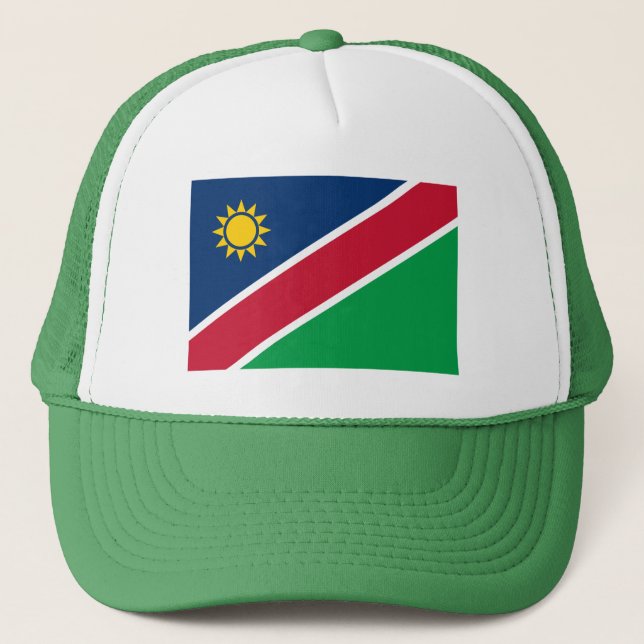 Namibia-Flagge Truckerkappe (Vorderseite)