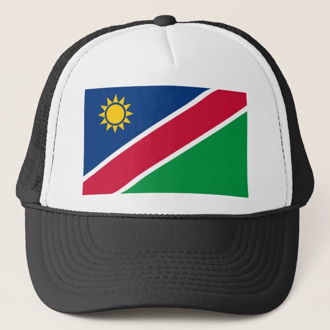 Namibia-Flagge Truckerkappe (Vorderseite)