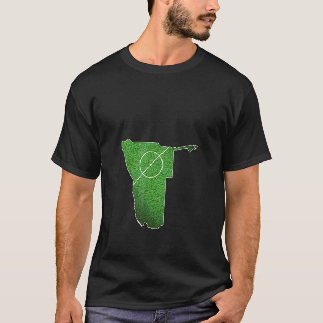 Namibia Fußballgericht T-Shirt (Vorderseite)