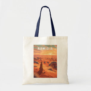 Namibia Illustration Reise Kunst Vintage Tragetasche