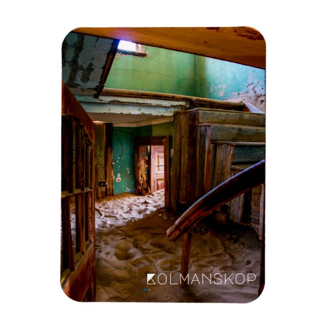 Namibia Kolmanskop House Dünenlandschaft Geisterst Magnet (Vertikal)