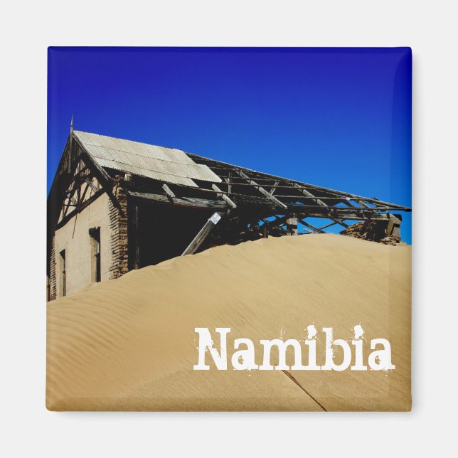 Namibia Kolmanskop House Dünenlandschaft Geisterst Magnet (Vorne)