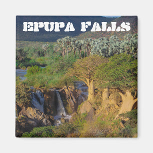Namibia Kunene River Epupa Falls Landschaft Baobab Magnet
