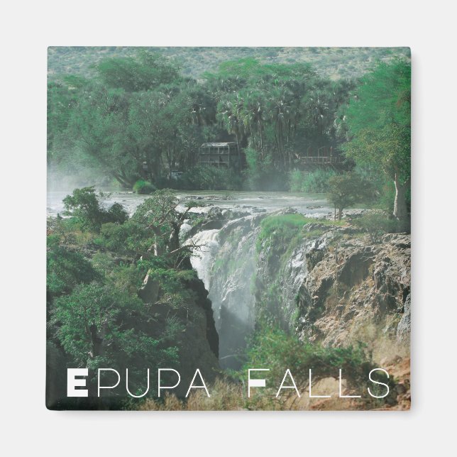 Namibia Kunene River Epupa Falls Landschaft Natur Magnet (Vorne)