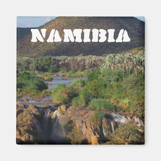 Namibia Kunene River Epupa Falls Landschaft Natur Magnet (Vorne)
