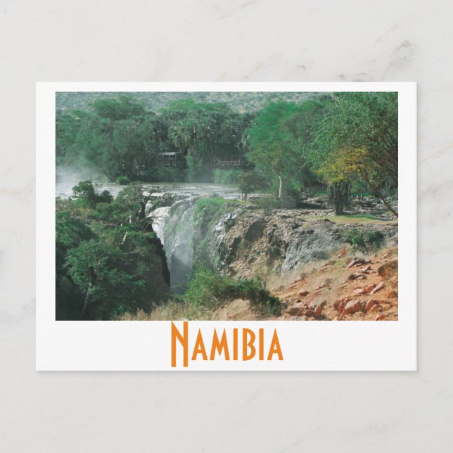 Namibia Kunene River Epupa Falls Landschaft Natur Postkarte (Vorderseite)