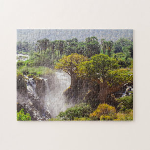 Namibia Kunene River Epupa Falls Landschaft Natur Puzzle