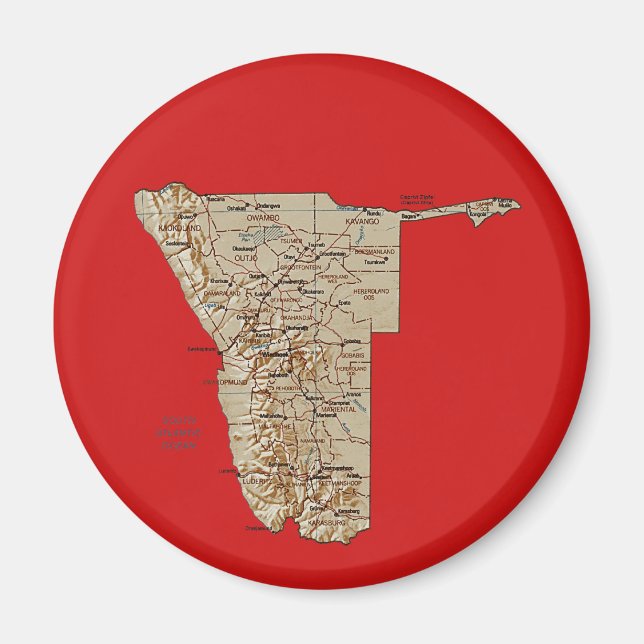 Namibia Map Magnet (Vorne)