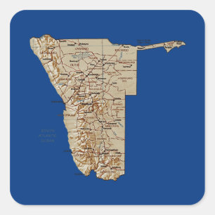 Namibia Map Sticker