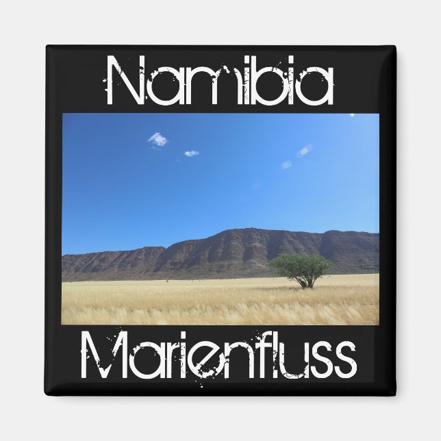 Namibia MarienŌ Savannah Landschaft Magnet (Vorne)