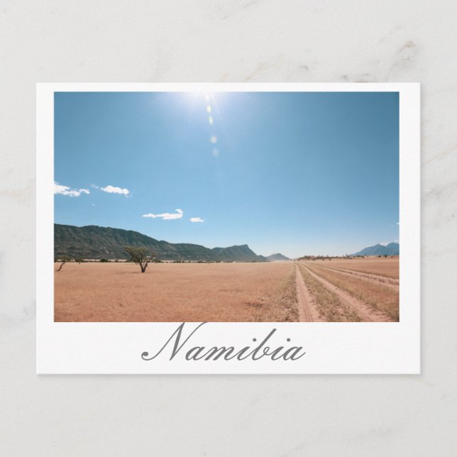 Namibia MarienŌ Savannah Landschaft Postkarte (Vorderseite)