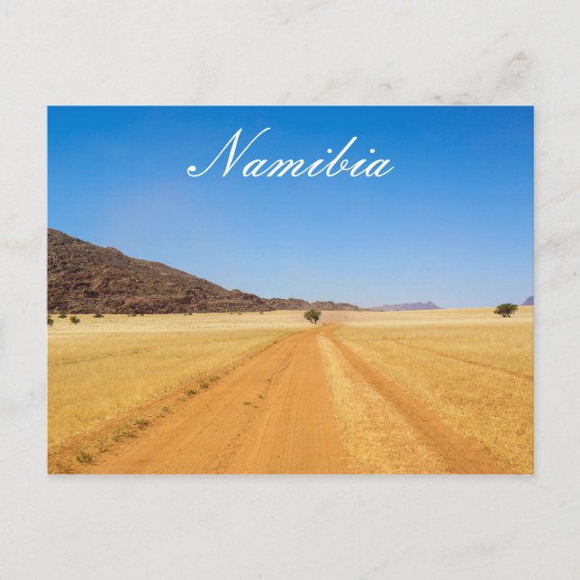 Namibia MarienŌ Savannah Landschaft Postkarte (Vorderseite)