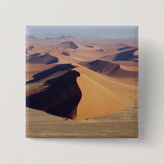Namibia, Namib-Naukluft Park. Luftbild Button (Vorderseite)