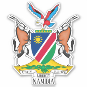 Namibia National Coat of Arms Patriotic Aufkleber