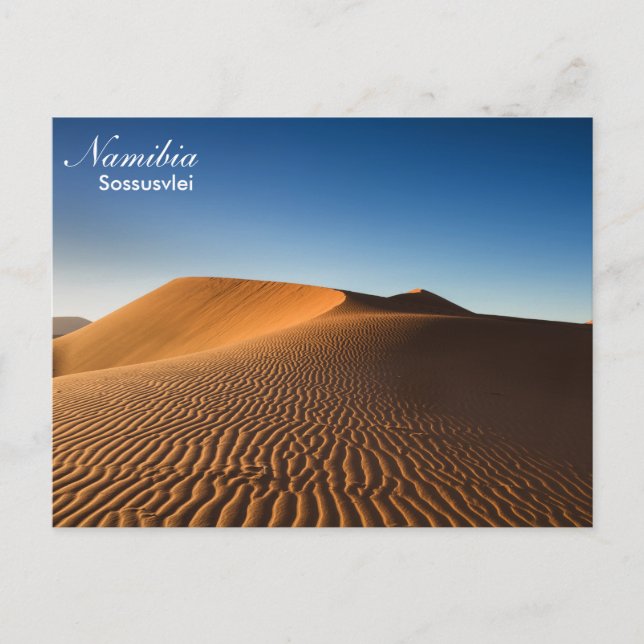 Namibia - Postkarte der Wüste Sossusvlei (Vorderseite)