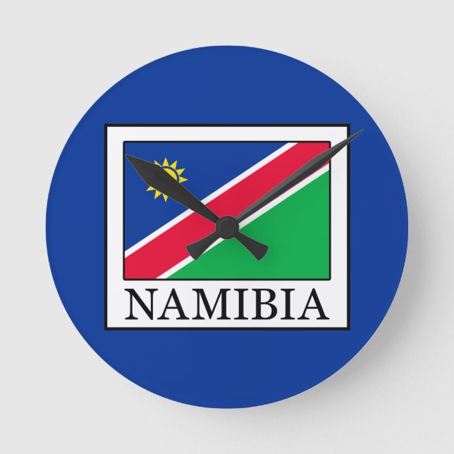 Namibia Runde Wanduhr (Vorderseite)