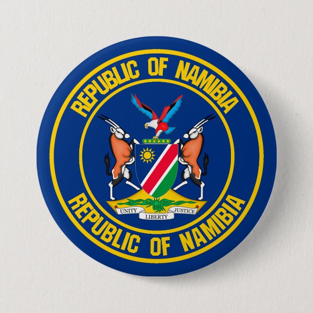 Namibia-RundEmblem Button (Vorderseite)