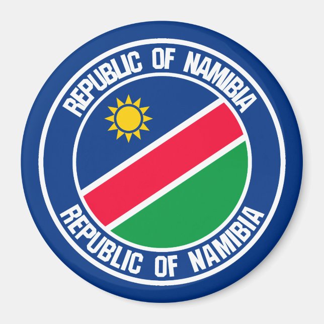 Namibia-RundEmblem Magnet (Vorne)